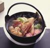 New Ikenaga Iron Works "Living with Iron" S Iron Pot with Wooden Lid, 18cm, IH Compatible, Gift Wrapping Available