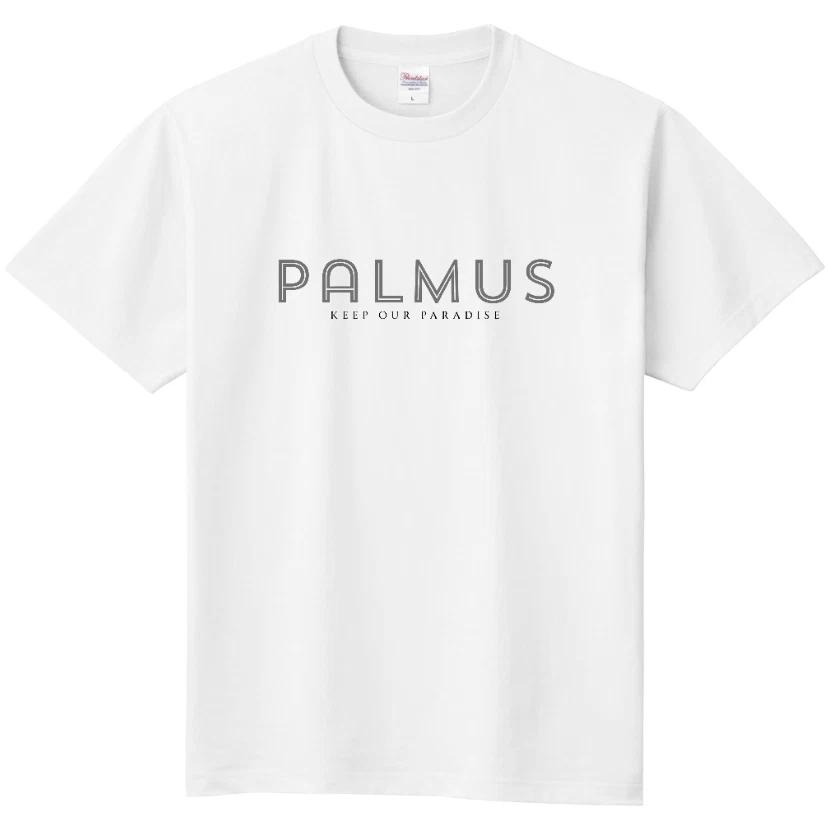 PALMUS Logo T-Shirt Keep Our Paradise Minimalist Graphic Tee Streetwear Cotton XL