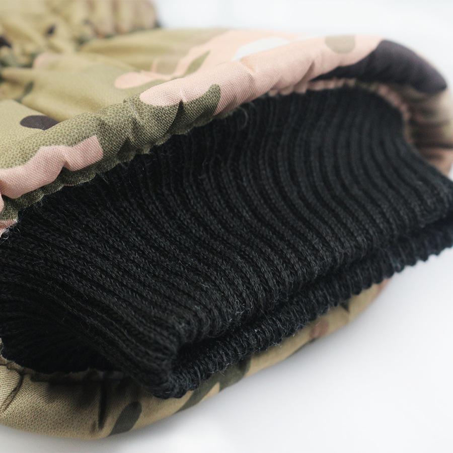 Ski Gloves Men'S Camouflage Winter Warm Thickened Velvet