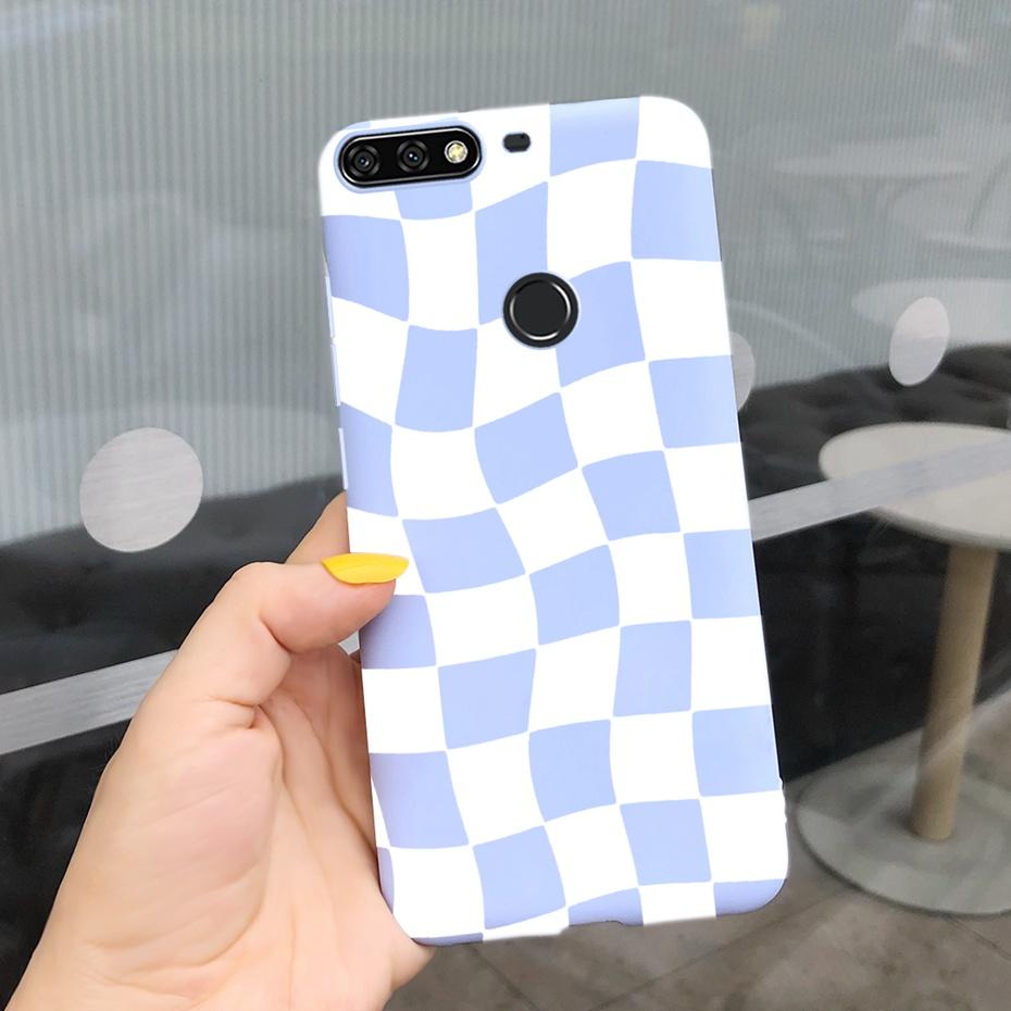 For Huawei Y7 Prime 2018 Lovely Printing Macaroon Silicone Soft Phone Case Back Cover For Huawei Y7 (2018) Y7Prime LDN-LX3 LX2