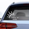 S60710# Prince On Board Boy Baby In Car Sticker pe Vinil Autocolant Decor Impermeabil