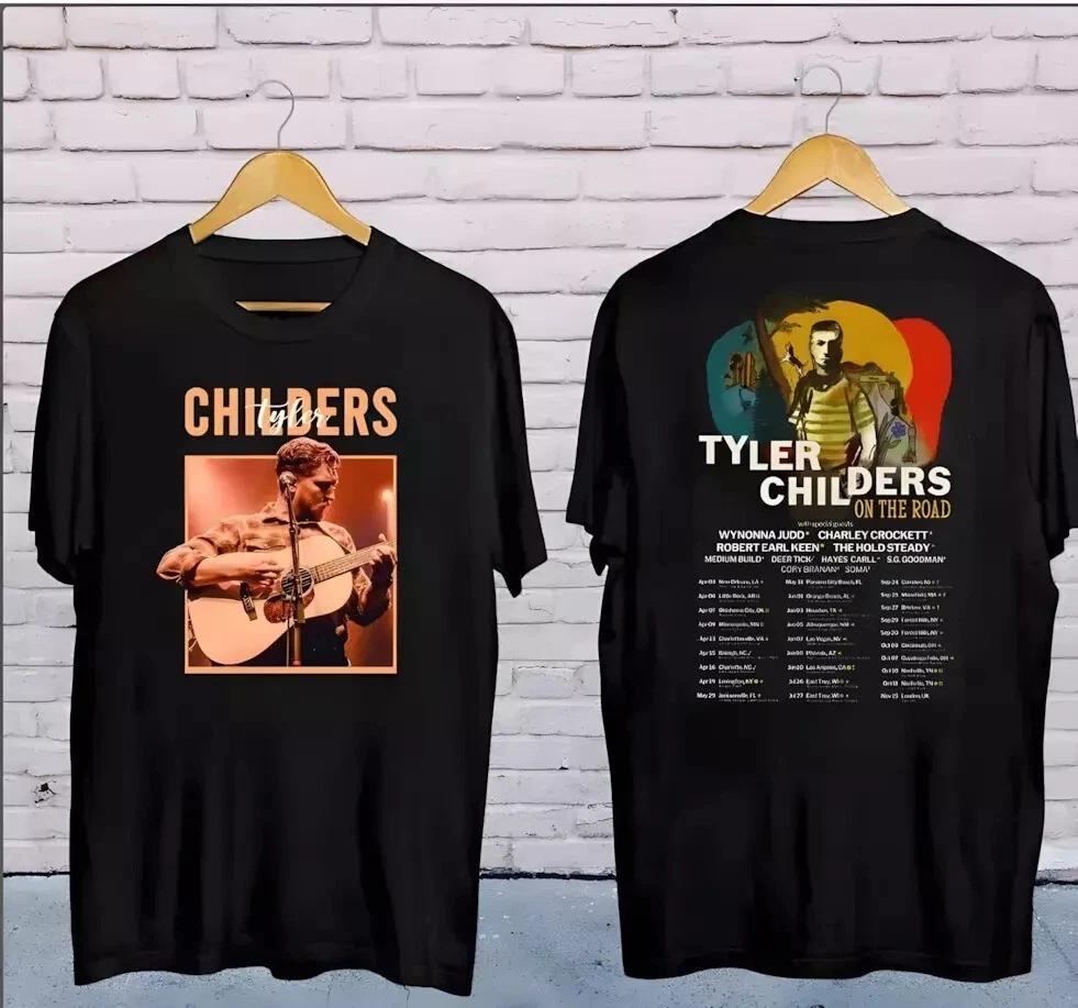 Футболка 2025 Tyler Childers On The Road Tour, Футболка с графикой Tyler Childers S