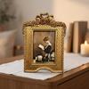 Tabletop Picture Frame Vintage Resin Ornate Design for Desk, Shelf