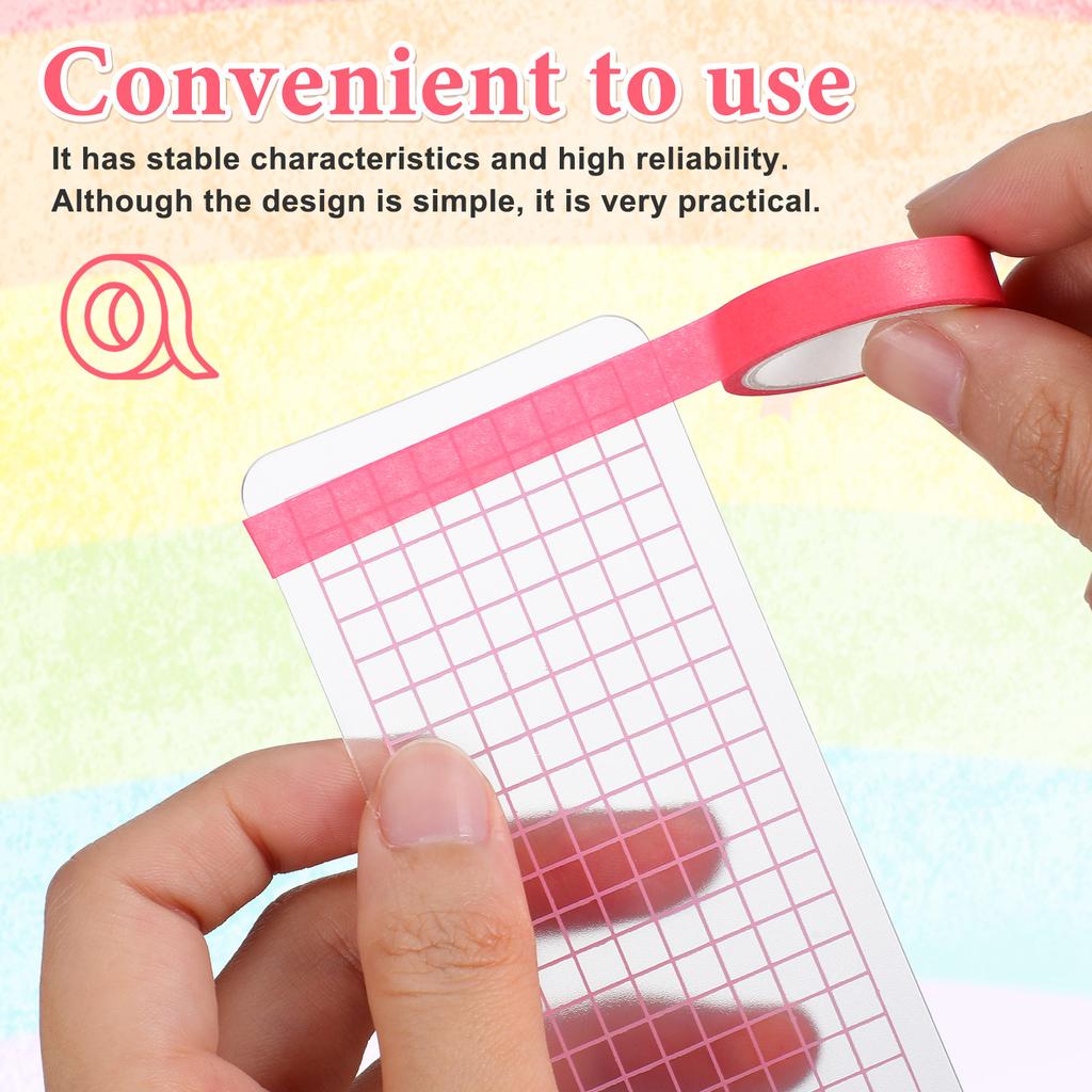 40Pcs Washi Tape Holder Organizer Plastic Boards Sample Cards Storage Sub-Packing Tape Dispensers for Home Office