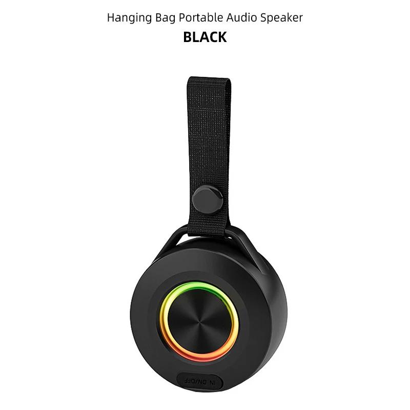 Wireless Bluetooth Speaker Sound Light Rhythm Subwoofer Stereo Music Center Hands-free Call Outdoors Waterproof Portable Mini Speakers