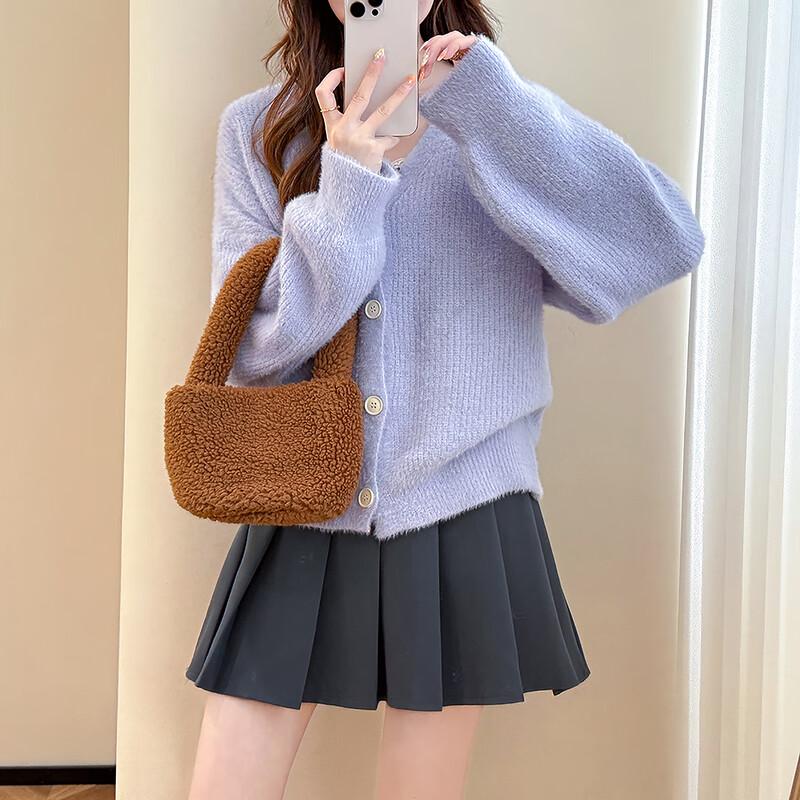 

TonLion Women s Soft V-Neck Cardigan M