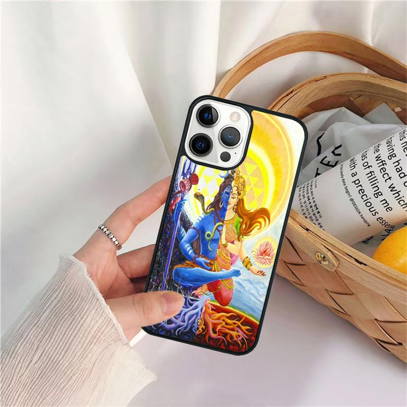 Lord Shiva Hindu God Buddha India Phone Case For iPhone 17 Air 16 15 14 11 12 13 Pro  MAX Plus Coque Cover Shell