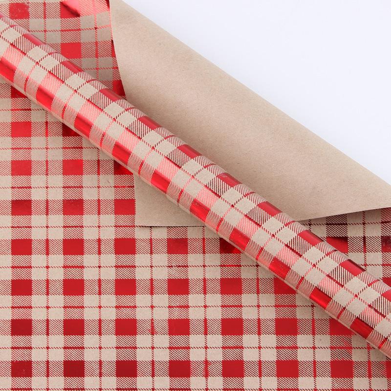 

50*70 см Ретро Рождественская подарочная упаковочная бумага Крафт-бумага Счастливого Рождества DIY Цветочная упаковочная бумага Navidad Новогоднее украшение