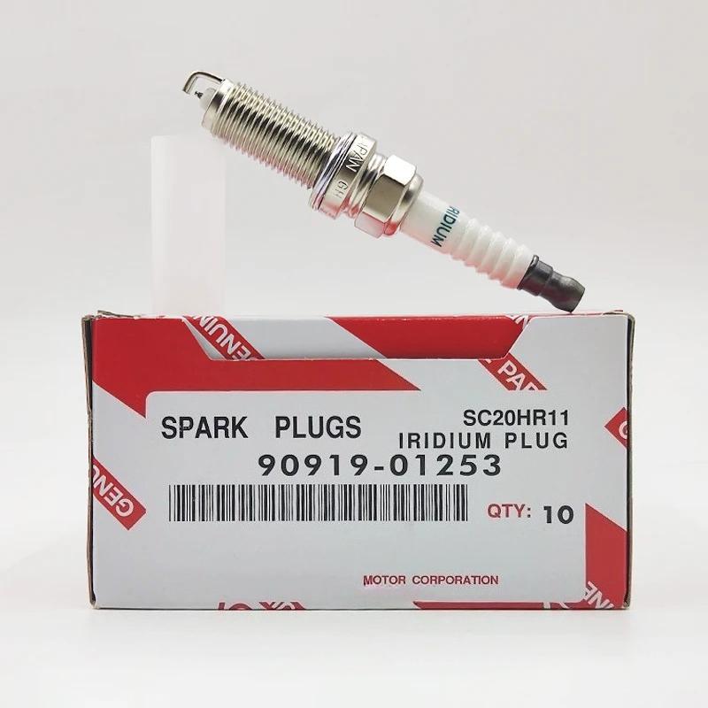 10pcs 90919-01253 SC20HR11 Iridium Spark Plug Candles For Toyota Corolla Lexus Prius Scion 90919 01253 SC20HR-11 9091901253 10pcs 90919-01253