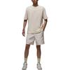 Jordan T Shirts Men's Pearl Gray Crew Neck Moderate IM3354-047