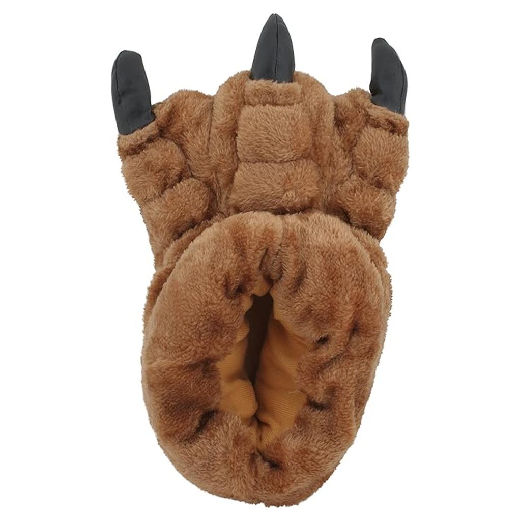 Slumberzzz Mens Monster Claw Plush 3D Slippers