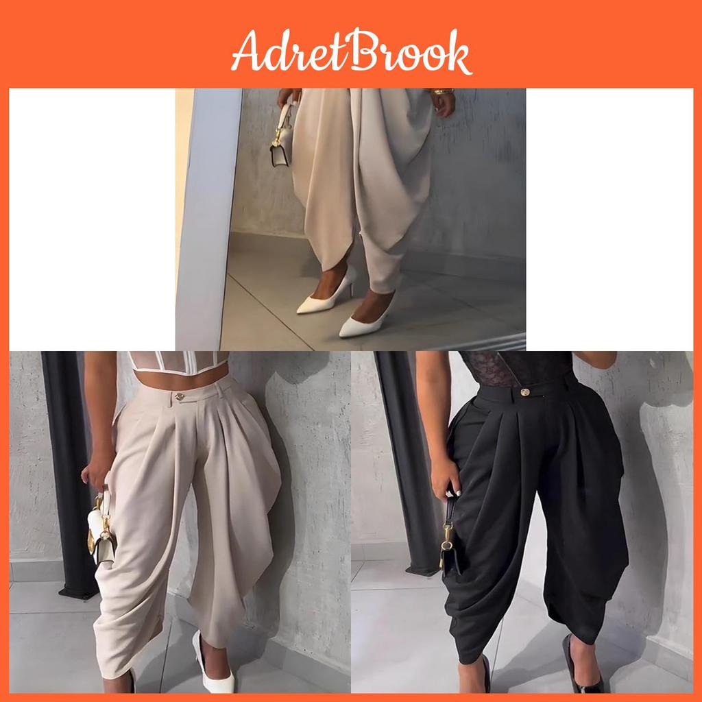 Urban Street Dames Relaxte Wijde Broek Van Polyester Stof Voor Casual Kleding