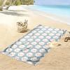 Cute Sheep Pattern Blue Background Beach Towel Quick-drying for Travel Outdoor Sports Jogging Beach and Swimming