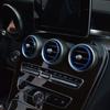Dekorační kroužek výdechu klimatizace pro Mercedes Benz GLC Třída C C200 C220 C300 GLC250 MB X253 W205 Panel klimatizace Dekorace výdechu Kryt Samolepka