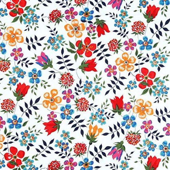 Liberty Large Furoshiki Liberty and Edenham 92cm White Cotton Shantung Made In Japan (Wrapping Cloth), Pattern, Wide, Furoshiki,