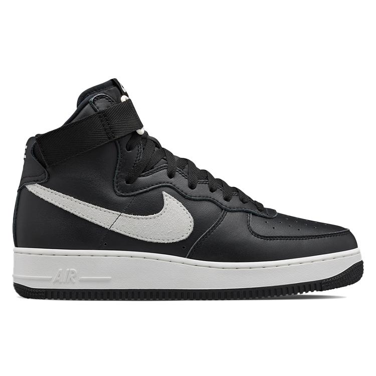 New Nike Air Force 1 High Retro Qs 'Black White' 743546-007