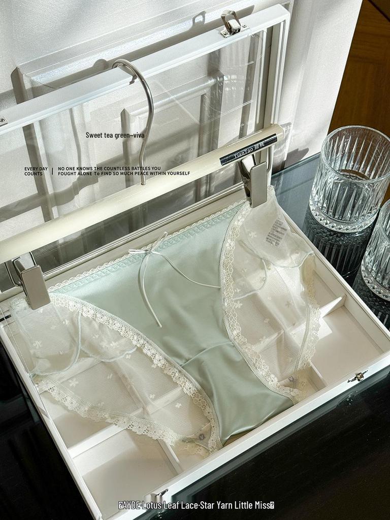 Sweet & Alluring Lace Panties - Comfortable, Pure, Sexy, Antibacterial Modal Mesh Design for Women.