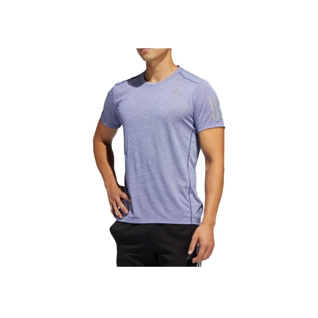 Adidas Reflective Running Short Sleeve T-Shirt Men Tops Indigo FM5806