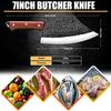 7 Inch Boning Knife Handmade Forged Stainless Steel  Kitchen Cleaver Chef Butcher Knives Outdoor Slaughter Knife Tools