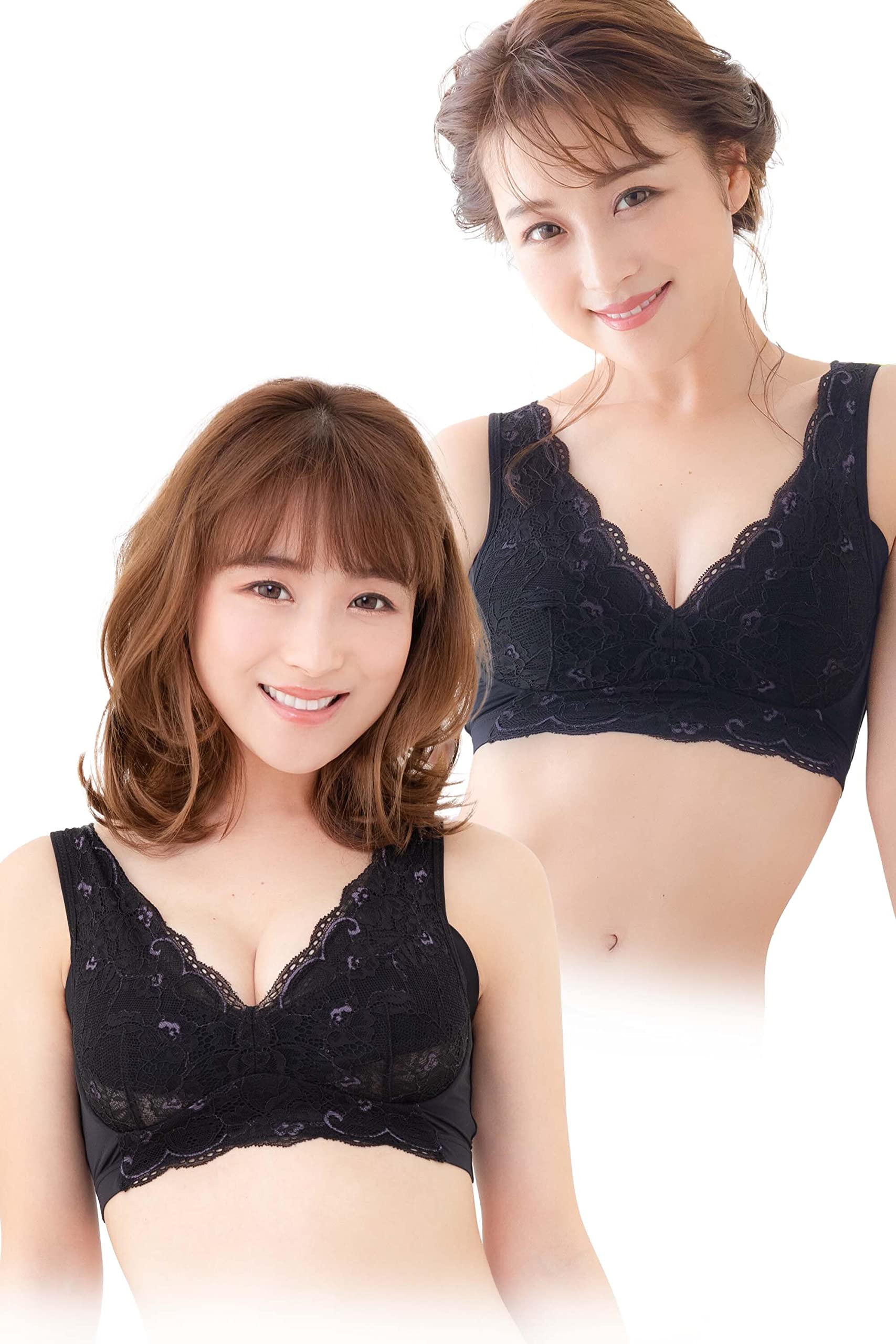 

Luna Natural Up Ночной комплект из 2 гамаков Nana Suzuki [LUNA] Бюстгальтер, (Античный черный/Античный черный, M), Чашка AAA~C, Запатентованная, Противоскользящая подкладка, Конструкция,