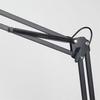 LED Portable Folding Long Arm Desk Lamp Adjustable Brightness Flexible Arm Clamp Base for Office Study Workstation Lighting
