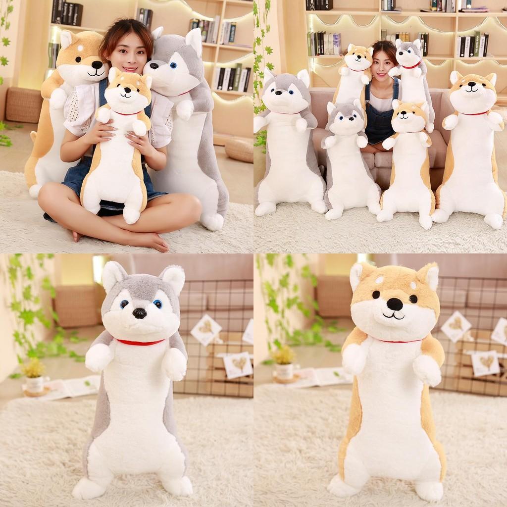 Husky Cartoon Shiba Inu Plush Toy Cute Cartoon Pillow Sleeping Companion Gift