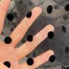 Fashion Temperament Waist Slimming Dot Mesh Flounces Fishtail Dress
