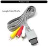 180cm Composite Adapter Cable Cord Male Wire for Consoles Connection to HDTV or Monitors 1.80m Length