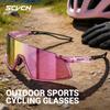 SCVCN Photochormic Outdoor Sports Sunglasses Fashion Women Men Cycling Hiking Pickleball Running Eyewear UV400 MTB Bike Glasses 7