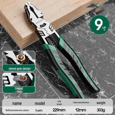 OIMG 9-inch Industrial 6-in-1 Multi-tool Pliers