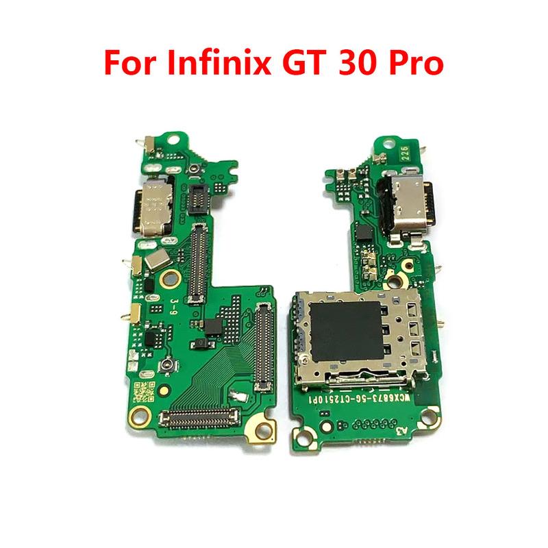 For Infinix GT 30 Pro X6873 USB Charging Board Dock Port Microphone Module Flex Cable