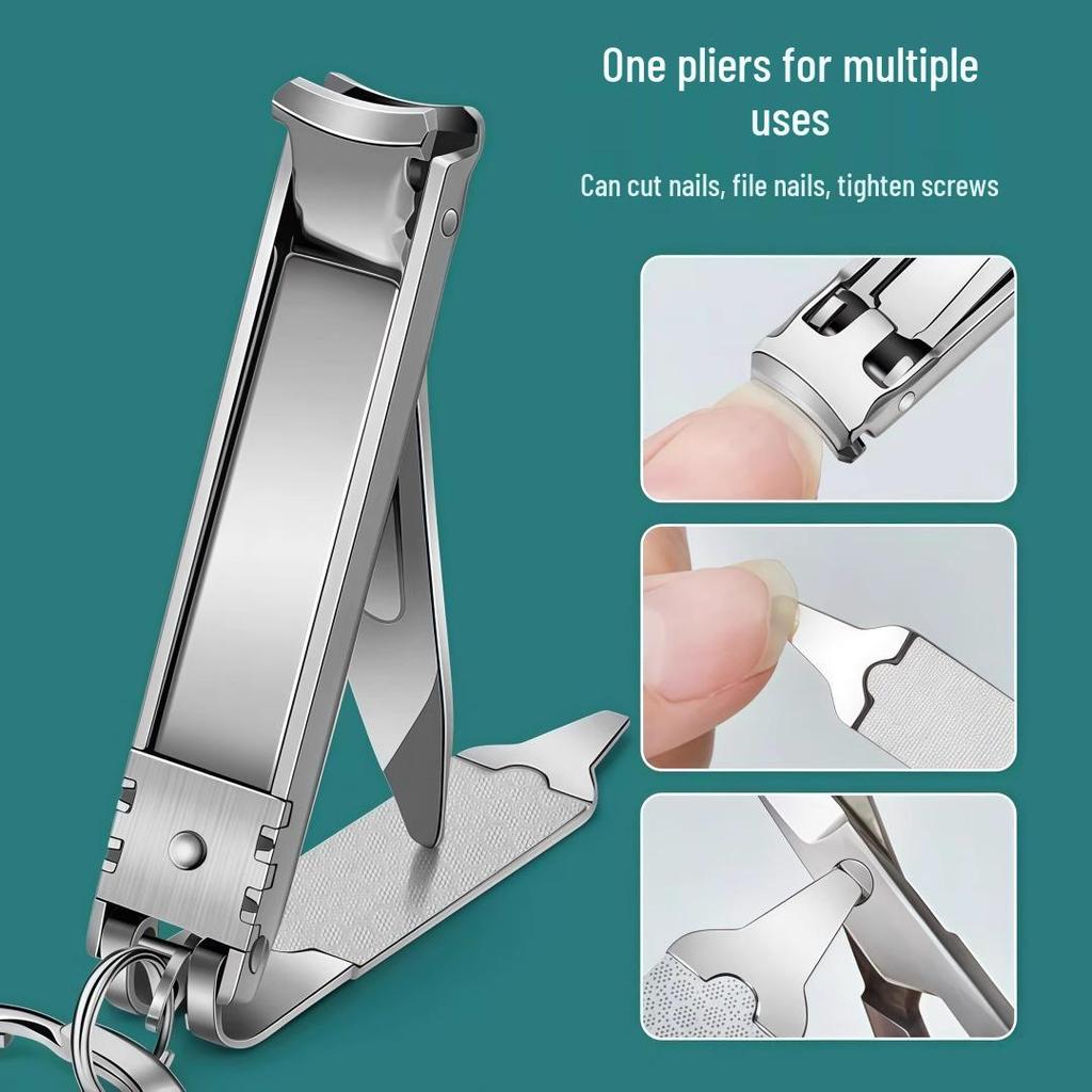 Ultra-Thin Folding Nail Clippers: Convenient Multifunctional Manicure Tool
