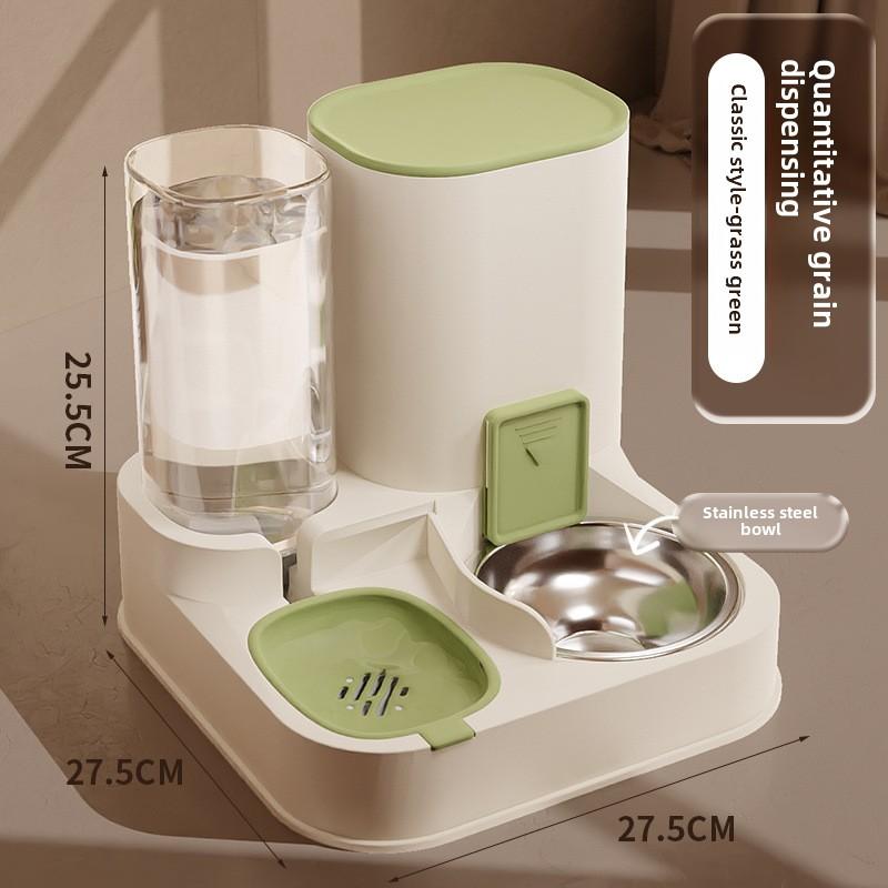 Automatic Pet Feeder and Water Dispenser, Ceramic Cat and Dog Bowl, Pet Water Fountain