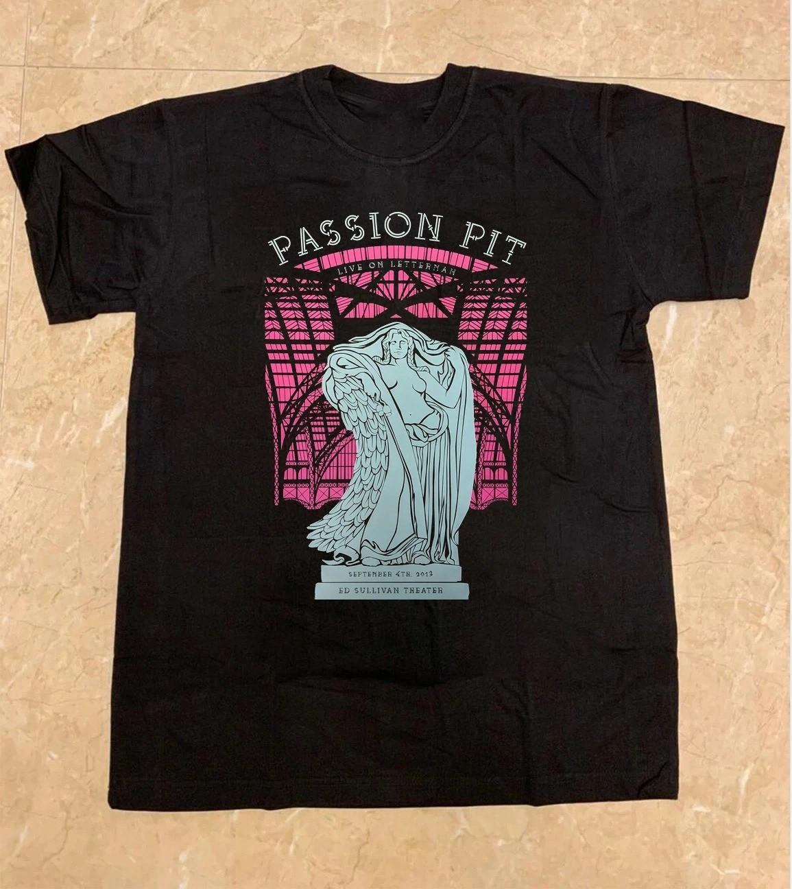Retro Passion Pit Black Cotton Unisex All size S-5XL Shirt BL1556 XXL