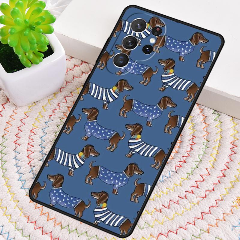 Pouzdro na telefon s jezevčíkem pro Samsung Galaxy note 10 pro S26 Ultra S23 S24 FE S25 S21 S22 PLUS nárazuvzdorný kryt