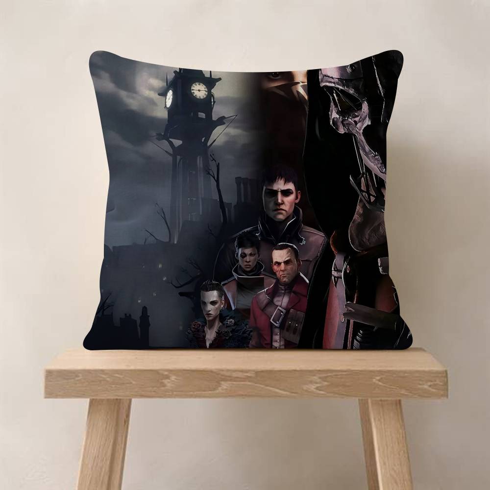 Dishonored Game Pillow Gift Home Office Decoration Bedroom Sofa Car Cushion Cover Case x