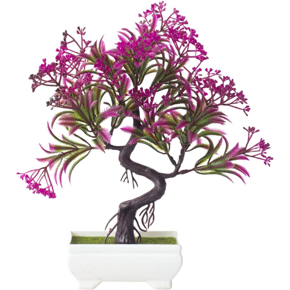 Artificial Flower Potted Plant Plastic Bonsai Fake Pine Tree Indoor Plastic Simulated Tree Potted Plants Table Potted Ornaments