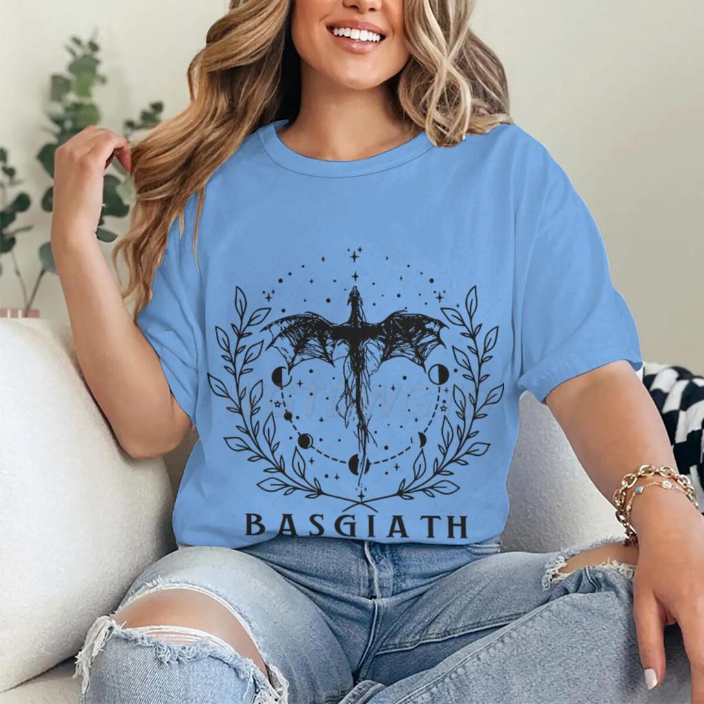 Basgiath War College Tshirt Trendy Dragon Fantasy Reader Bookish Tshirt Stylish Women Unisex Graphic Reading Tee Shirt