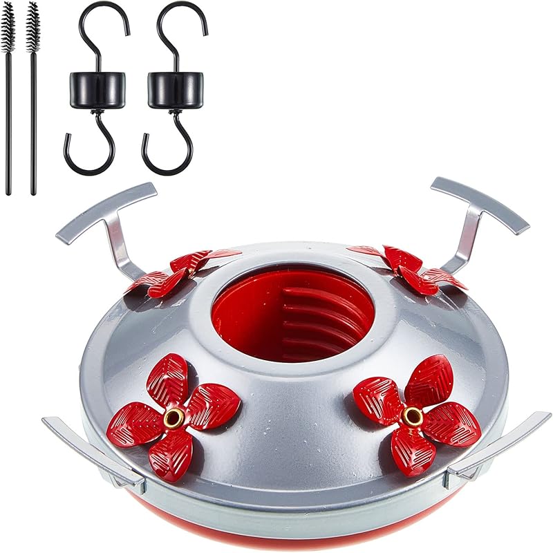 Hummingbird Feeder Bottom Set Hummingbird Feeder Accessories Outdoors Feeder Bottom Plastic Hummingbird Feeders Accessory Hooks Hummingbird Feeder 5