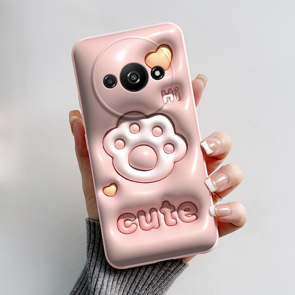 Astronaut Case For Xiaomi Redmi A3 Phone Case Etui Redmi A3 global version Cover Soft Silicone Redmi A3 A 3 RedmiA3 Funda Pouch