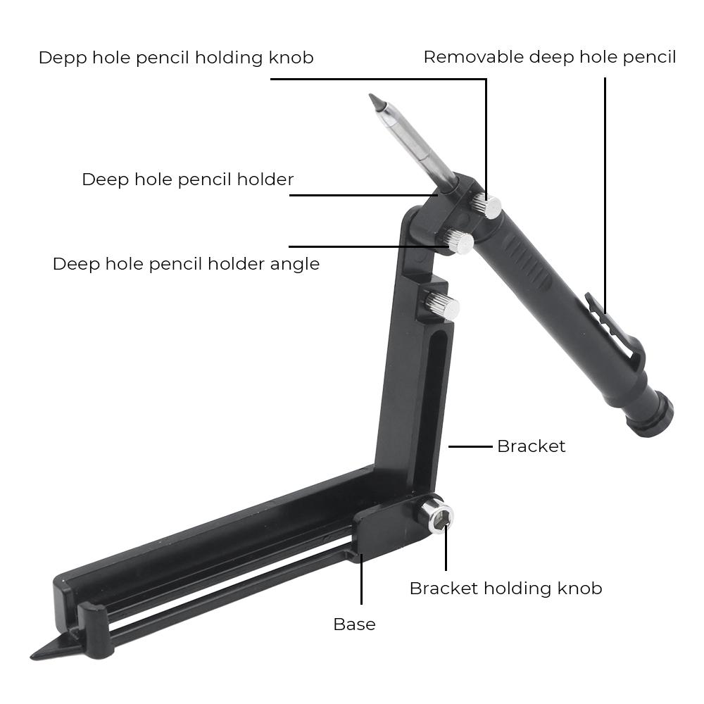 Adjustable Profile Scribing Ruler Scribing Tool Multi-function DIY Woodworking Metal Contour Gauge Scribe Compass Tool