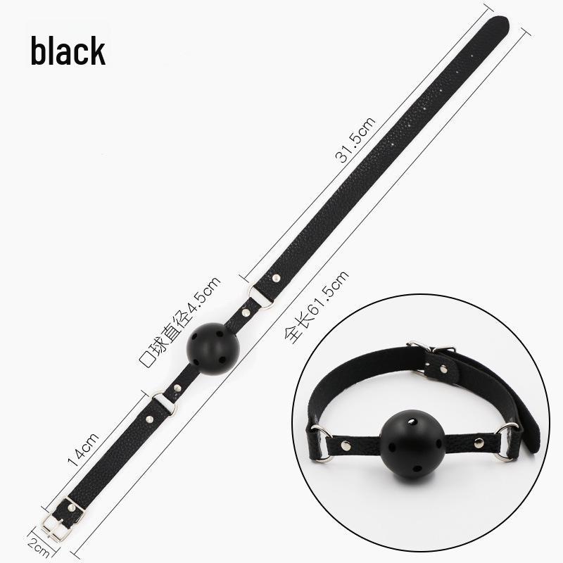 Jiuai Silicone Ball Gag for Adults - BDSM Role Play Accessory for Couples
