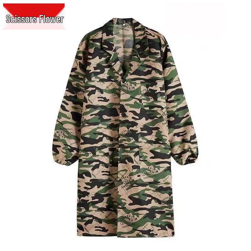 

Мужской пылезащитный рабочий халат с длинным рукавом - Синий One Size