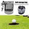 Golf Accessory Bag Portable Ball Storage Bag Drawstring Mesh Pouch for Accessory Large Capacity Gear Holder Organizer Gift Men Women Golfer