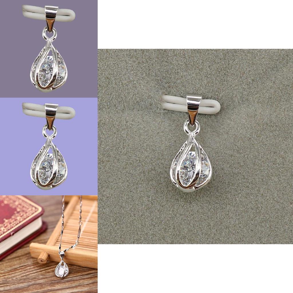 Exquisite Zircon Necklace Super Sparkling Inlaid Simple Collarbone Chain Jewelry Pendant Female Korean Light Luxury Niche High-end