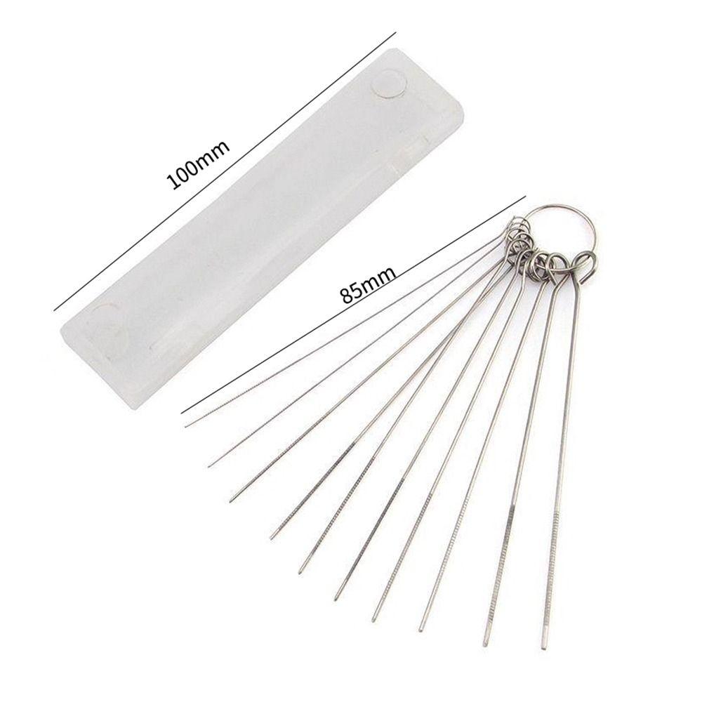 10Pcs/Box 0.4-1.6mm Stainless Steel Through-Needle  for Bathroom Cleaning Tools