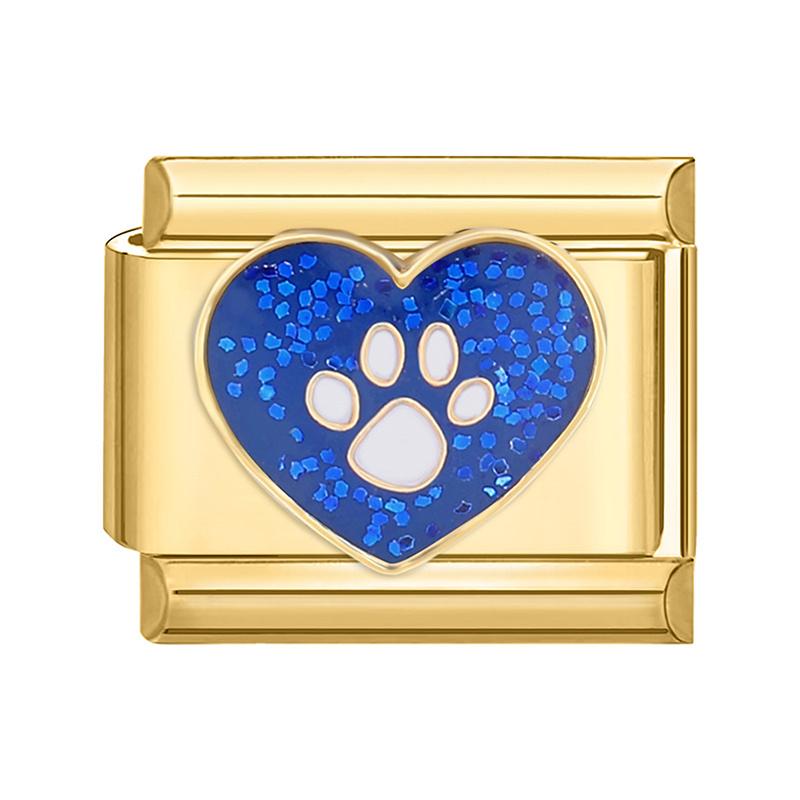 Cute Cats Heart Planet Whale Flowers Gold Color Italian Charm Links Fit 9mm Stainless Steel Bracelet Women Jewelry DIY Making