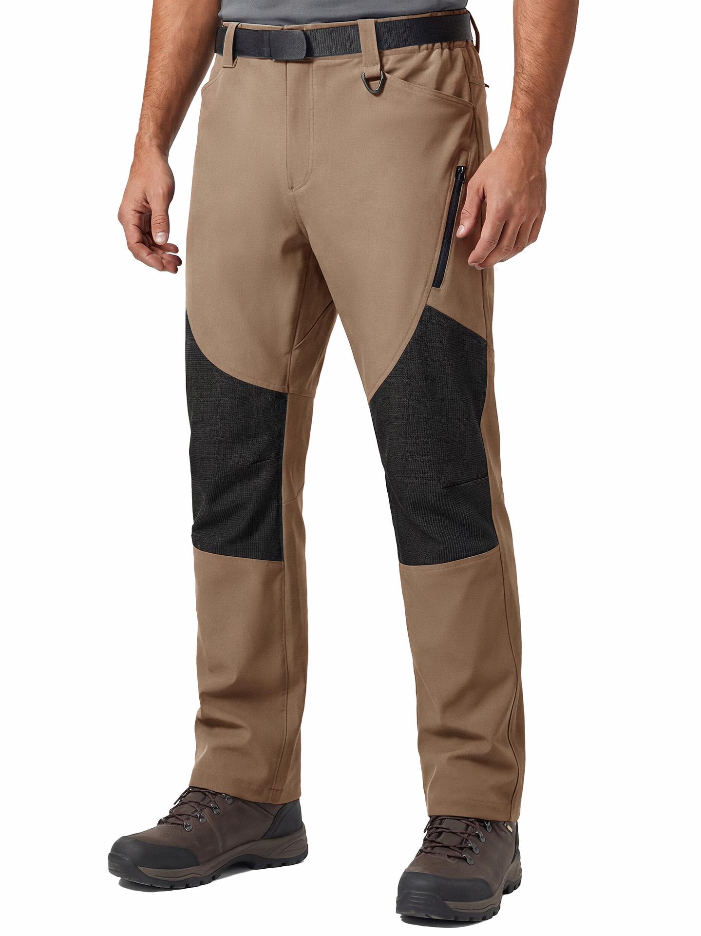

Free Soldier Men s Warm Fleece-Lined Softshell Pants for Outdoor Autumn/Winter Climbing 38 чорний/коричневий