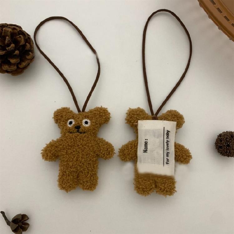 Cartoon Bär Baby Namensschild Schlüsselanhänger Neugeborenen Tasche Namensschild Anhänger Kinder Geschenk