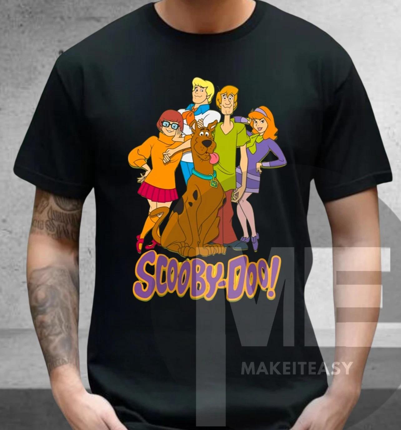 Men s and Women s T-shirts Scooby-Doo T-Shirt Fred, Daphne, Velma, Shaggy Unisex Tee Fan Gift XXL